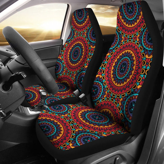 Bohemian Mandala Style Print Universal Fit Car Seat Covers