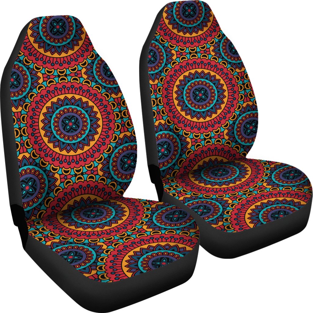 Bohemian Mandala Style Print Universal Fit Car Seat Covers