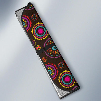 Bohemian Pattern Print Design 01 Car Sun Shade-JORJUNE.COM