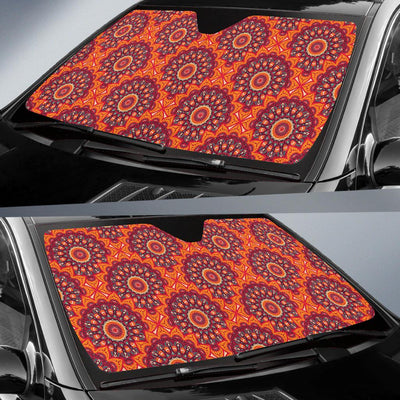 Bohemian Pattern Print Design 04 Car Sun Shade-JORJUNE.COM