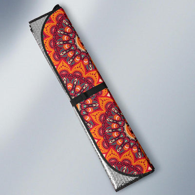 Bohemian Pattern Print Design 04 Car Sun Shade-JORJUNE.COM