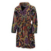 Bohemian Pattern Print Design 06 Men Bathrobe-JORJUNE.COM