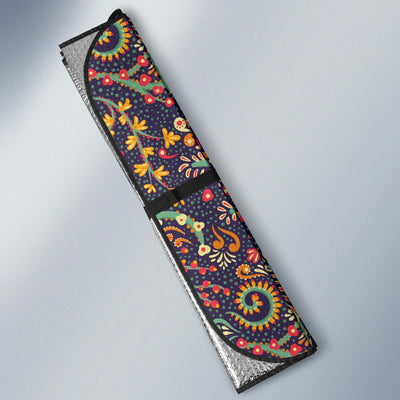 Bohemian Pattern Print Design 08 Car Sun Shade-JORJUNE.COM