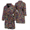 Bohemian Pattern Print Design 08 Men Bathrobe-JORJUNE.COM