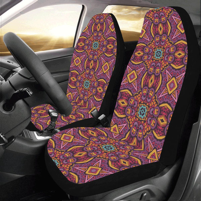 Bohemian Pattern Print Design 10 Car Seat Covers (Set of 2)-JORJUNE.COM