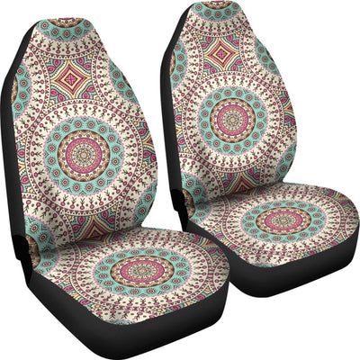 Bohemian Round Style Print Universal Fit Car Seat Covers