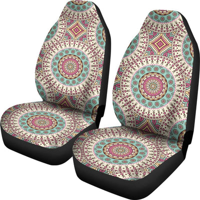 Bohemian Round Style Print Universal Fit Car Seat Covers