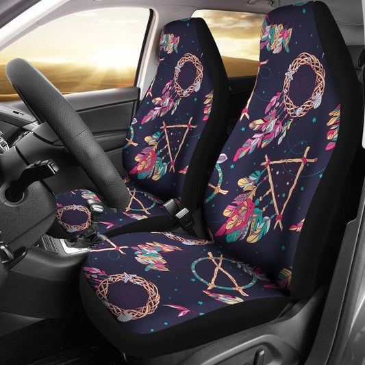 Boho Dream Catcher Colorful Universal Fit Car Seat Covers