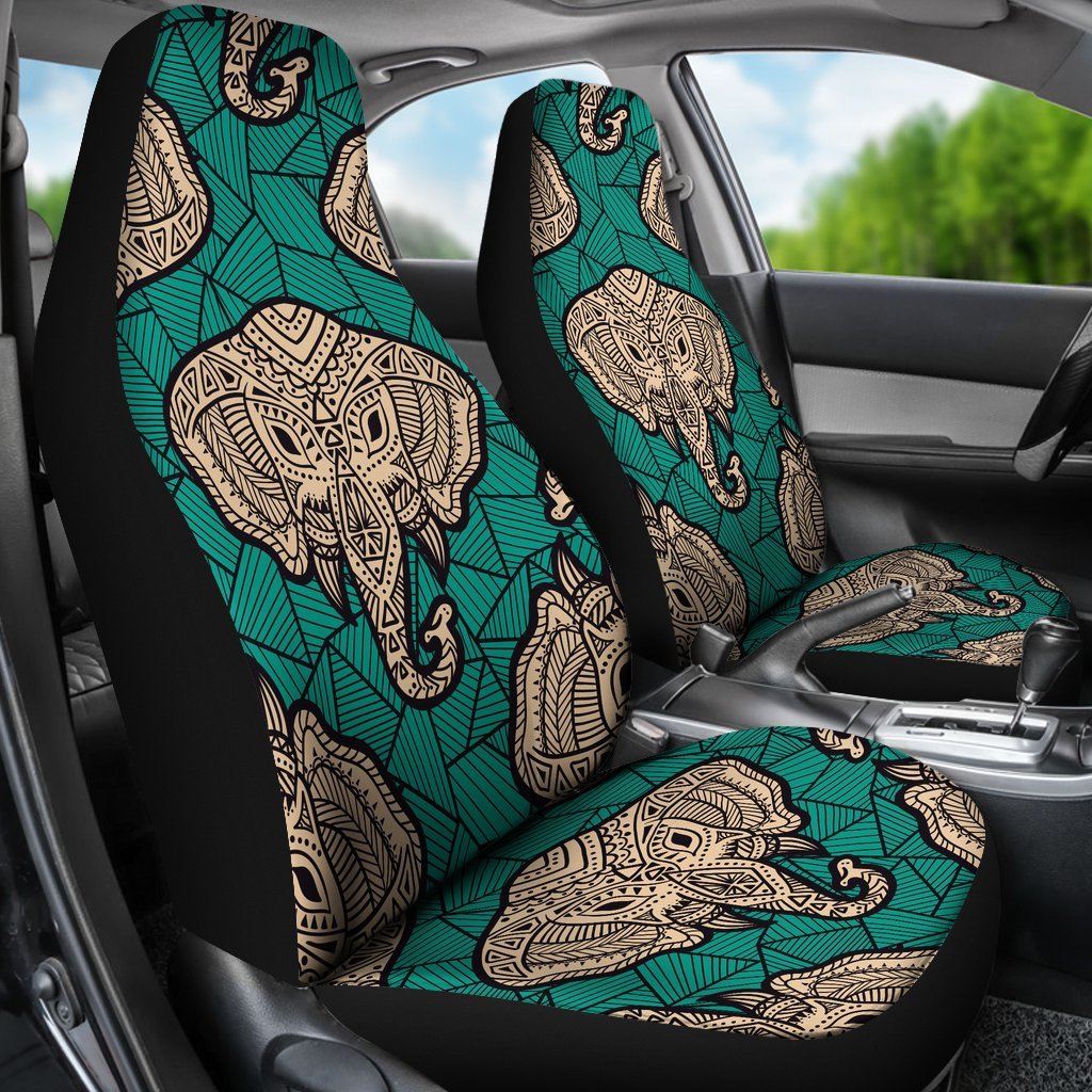 Boho Head Elephant Universal Fit Car Seat Covers