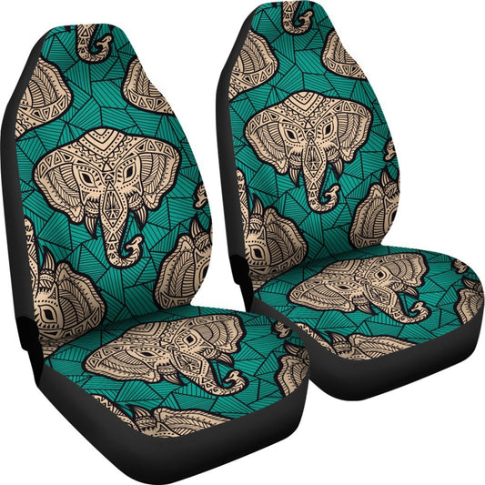 Boho Head Elephant Universal Fit Car Seat Covers