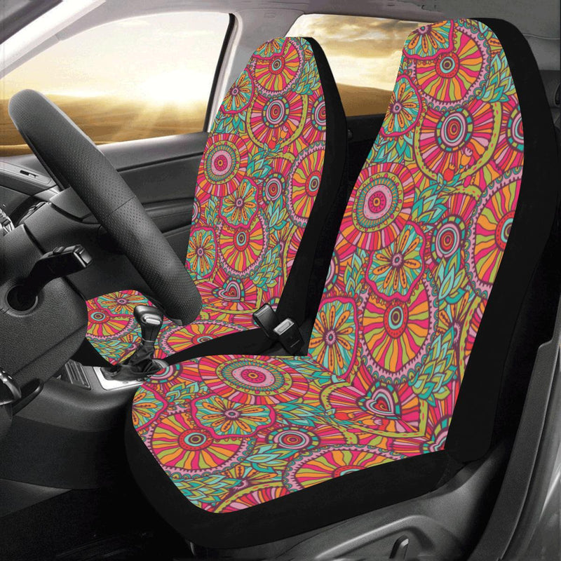 Boho Pattern Print Design 01 Car Seat Covers (Set of 2)-JORJUNE.COM