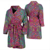 Boho Pattern Print Design 02 Men Bathrobe-JORJUNE.COM