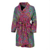 Boho Pattern Print Design 02 Men Bathrobe-JORJUNE.COM