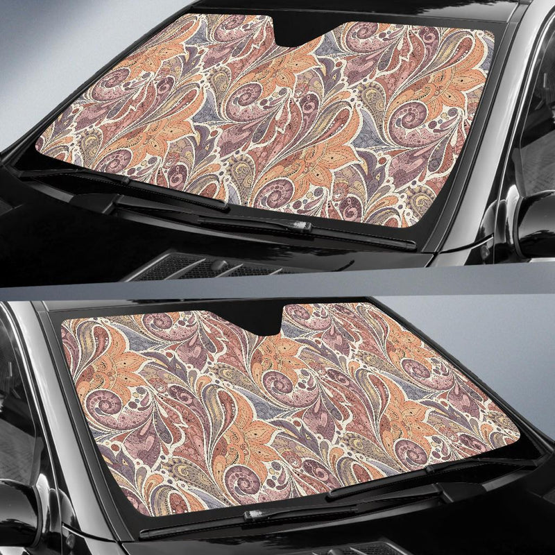 Boho Pattern Print Design 03 Car Sun Shade-JORJUNE.COM