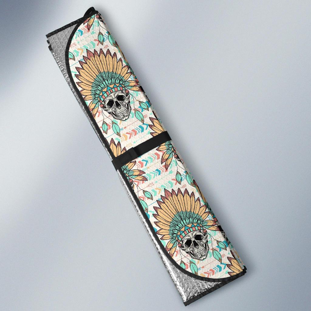 Boho Pattern Print Design 04 Car Sun Shade-JORJUNE.COM