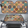 Boho Pattern Print Design 07 Car Sun Shade-JORJUNE.COM