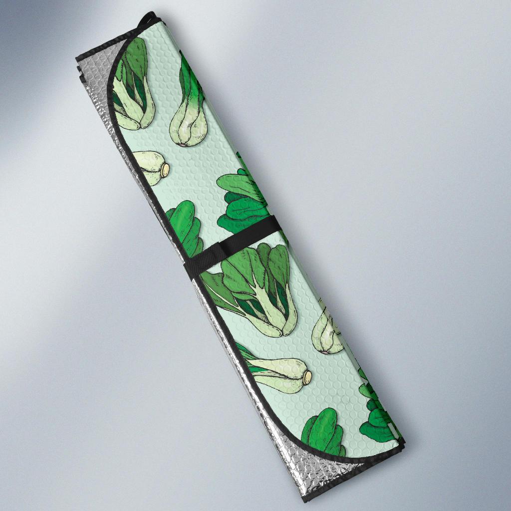 Bok Choy Pattern Print Design 01 Car Sun Shade-JORJUNE.COM
