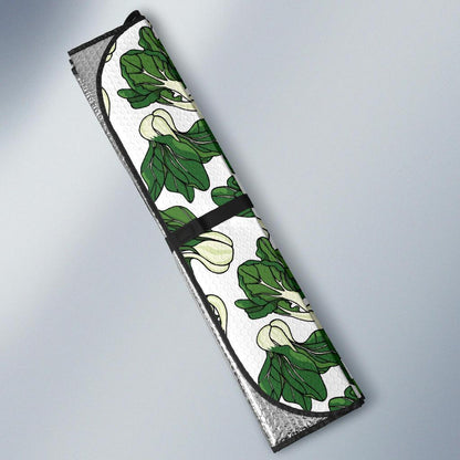 Bok Choy Pattern Print Design 02 Car Sun Shade-JORJUNE.COM