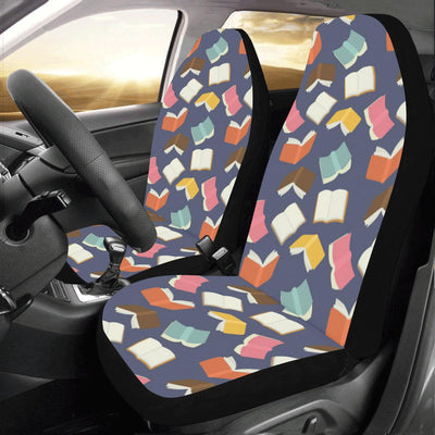 Book Pattern Print Design 01 Car Seat Covers (Set of 2)-JORJUNE.COM