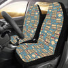 Book Pattern Print Design 03 Car Seat Covers (Set of 2)-JORJUNE.COM