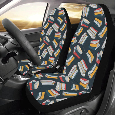 Book Pattern Print Design 07 Car Seat Covers (Set of 2)-JORJUNE.COM