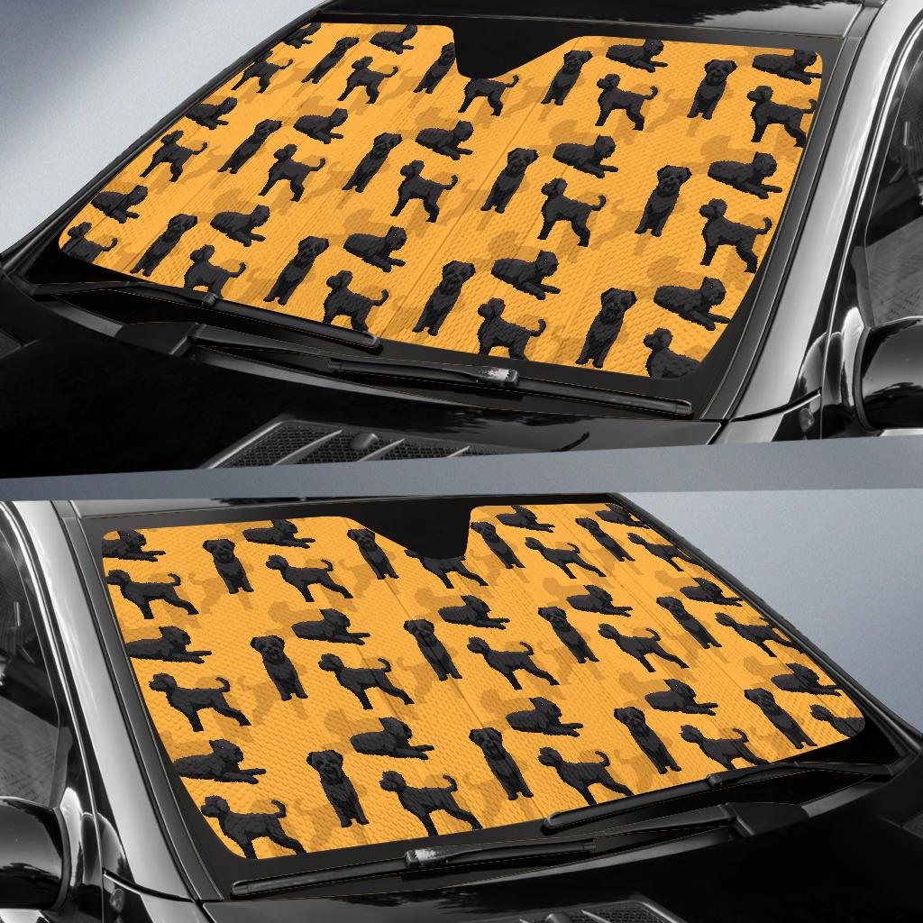 Bouviers des Flandres Pattern Print Design 01 Car Sun Shade-JORJUNE.COM