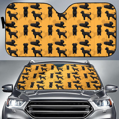 Bouviers des Flandres Pattern Print Design 01 Car Sun Shade-JORJUNE.COM