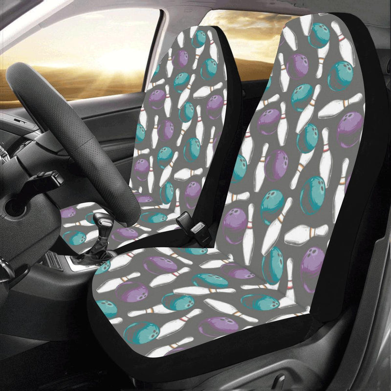 Bowling Pattern Print Design 03 Car Seat Covers (Set of 2)-JORJUNE.COM