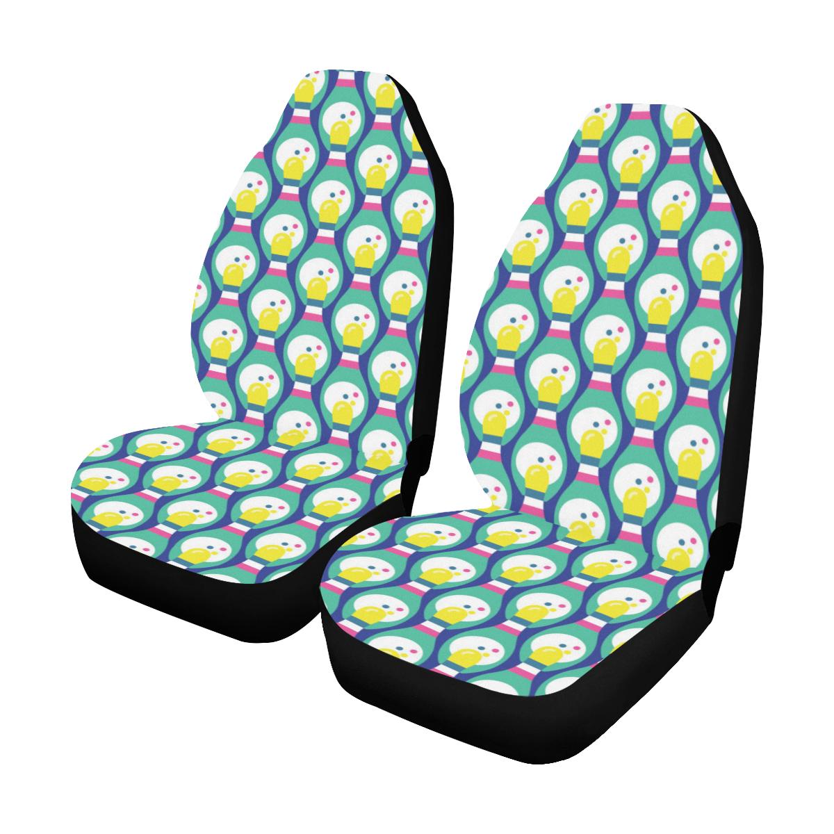 Bowling Pattern Print Design 04 Car Seat Covers (Set of 2)-JORJUNE.COM