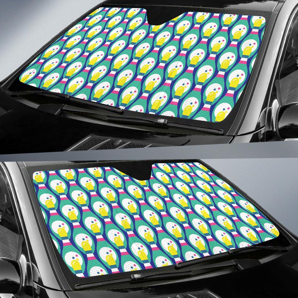 Bowling Pattern Print Design 04 Car Sun Shade-JORJUNE.COM