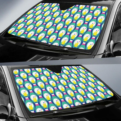 Bowling Pattern Print Design 04 Car Sun Shade-JORJUNE.COM