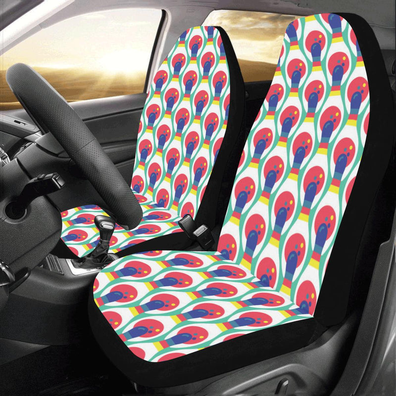 Bowling Pattern Print Design 05 Car Seat Covers (Set of 2)-JORJUNE.COM