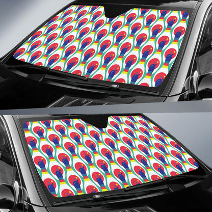 Bowling Pattern Print Design 05 Car Sun Shade-JORJUNE.COM