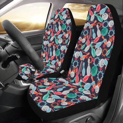 Bowling Pattern Print Design 08 Car Seat Covers (Set of 2)-JORJUNE.COM