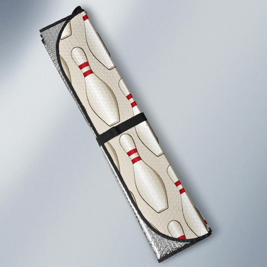Bowling Pin Pattern Print Design 01 Car Sun Shade-JORJUNE.COM