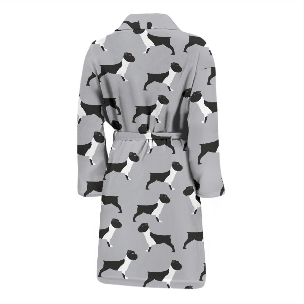 Boxers Pattern Print Design 01 Men Bathrobe-JORJUNE.COM