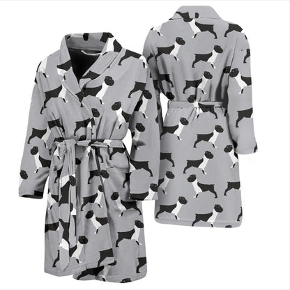 Boxers Pattern Print Design 01 Men Bathrobe-JORJUNE.COM