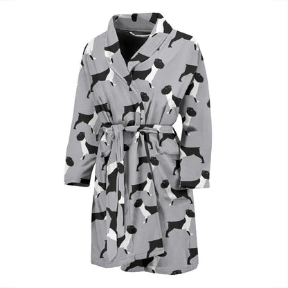 Boxers Pattern Print Design 01 Men Bathrobe-JORJUNE.COM