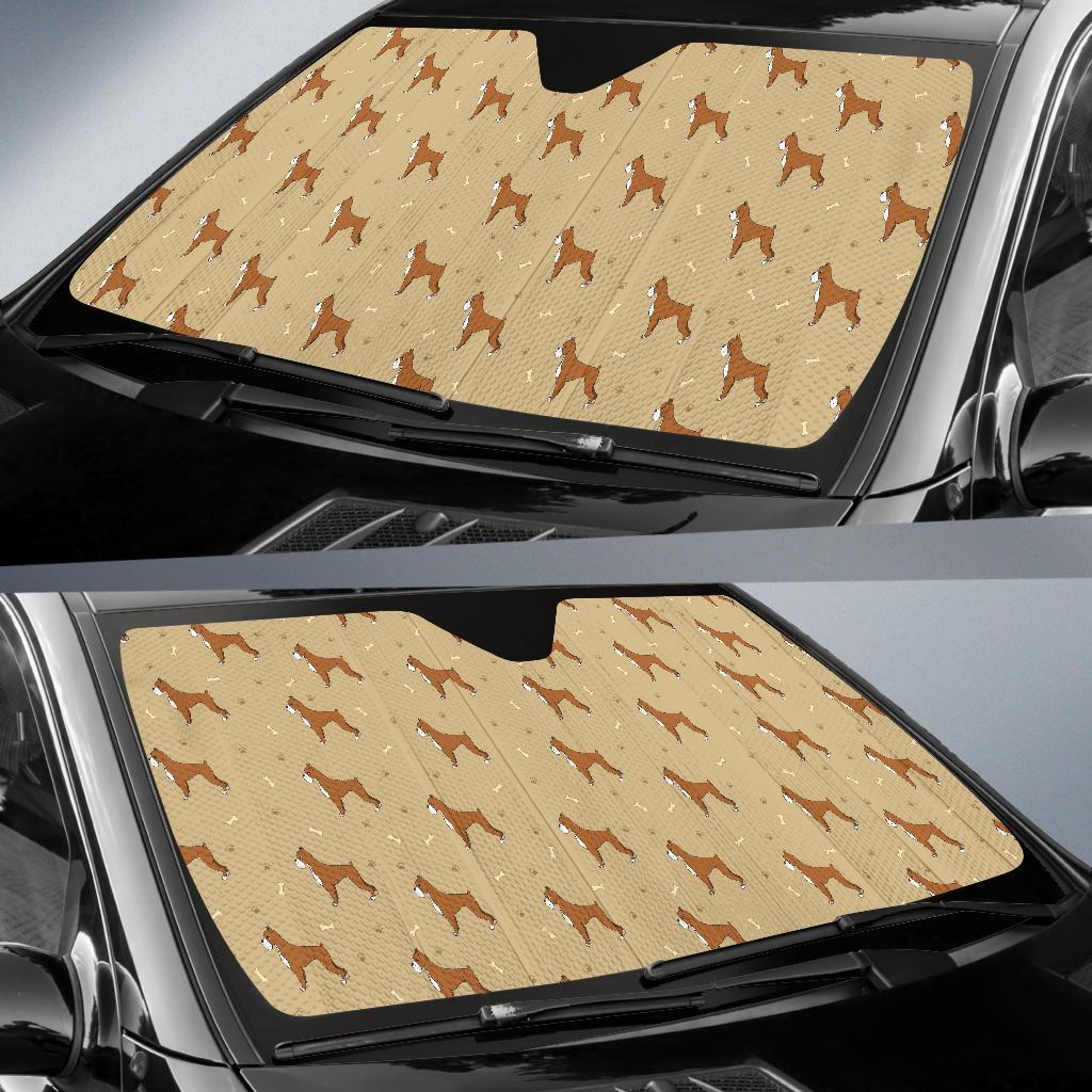 Boxers Pattern Print Design 02 Car Sun Shade-JORJUNE.COM