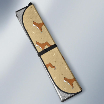 Boxers Pattern Print Design 02 Car Sun Shade-JORJUNE.COM
