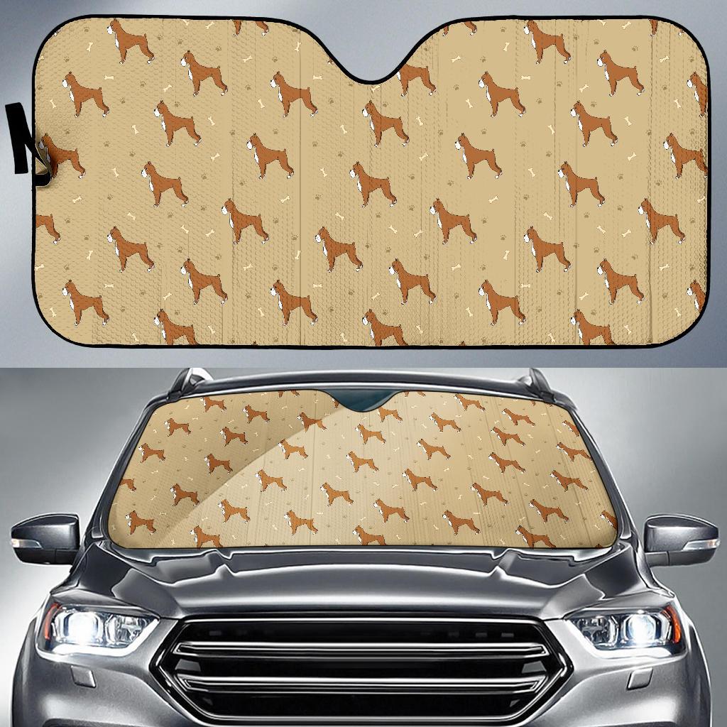 Boxers Pattern Print Design 02 Car Sun Shade-JORJUNE.COM