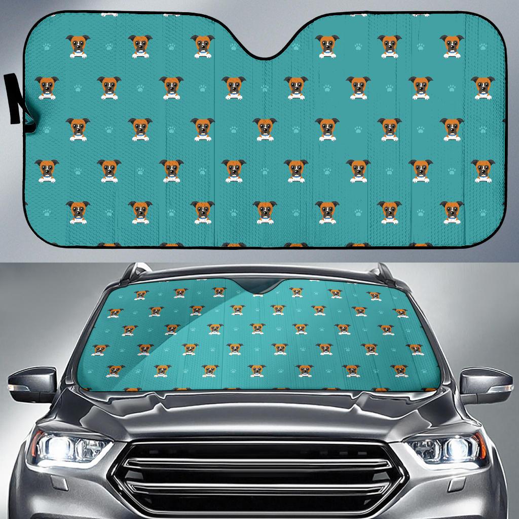 Boxers Pattern Print Design 03 Car Sun Shade-JORJUNE.COM