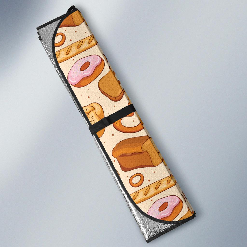 Bread Pattern Print Design 01 Car Sun Shade-JORJUNE.COM