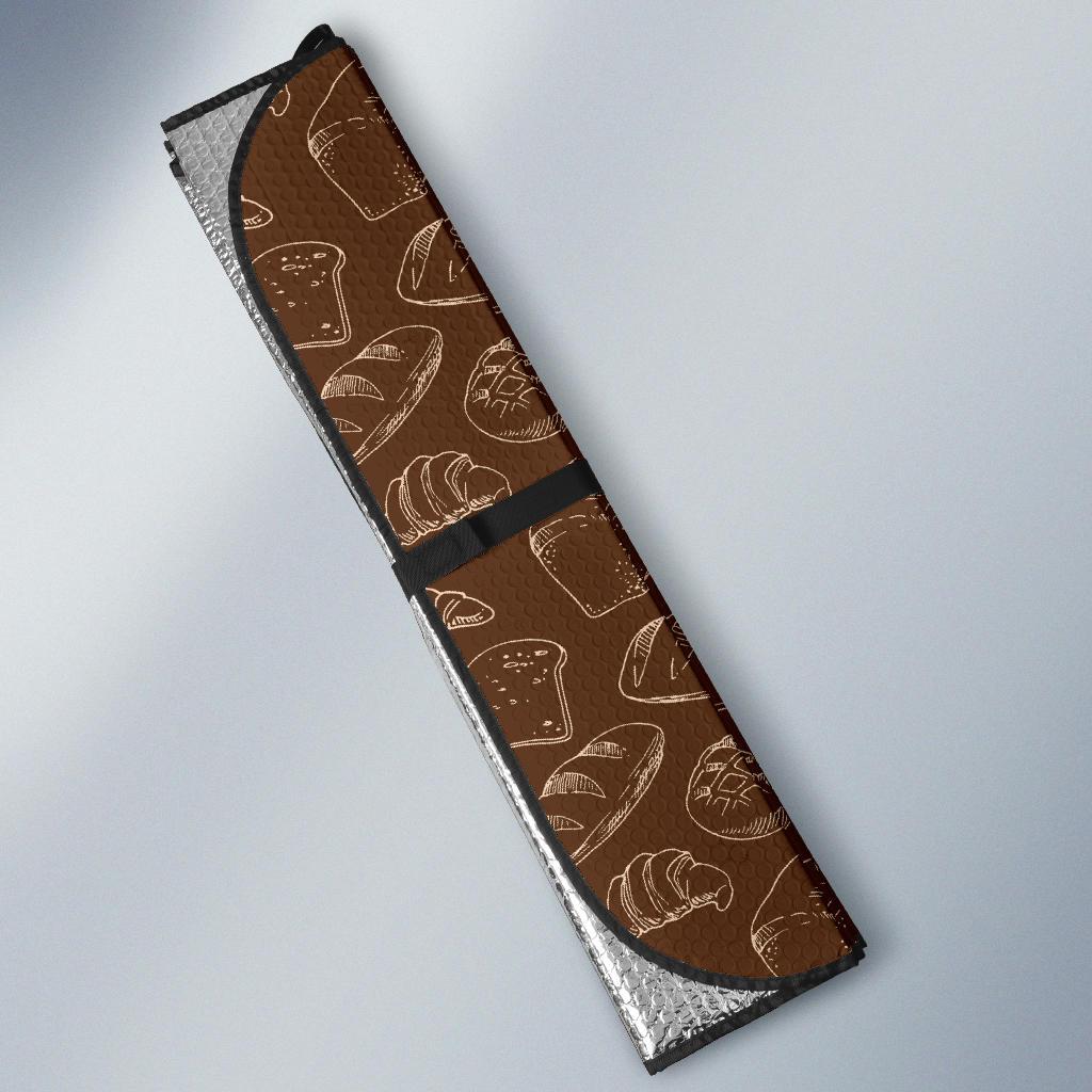 Bread Pattern Print Design 02 Car Sun Shade-JORJUNE.COM