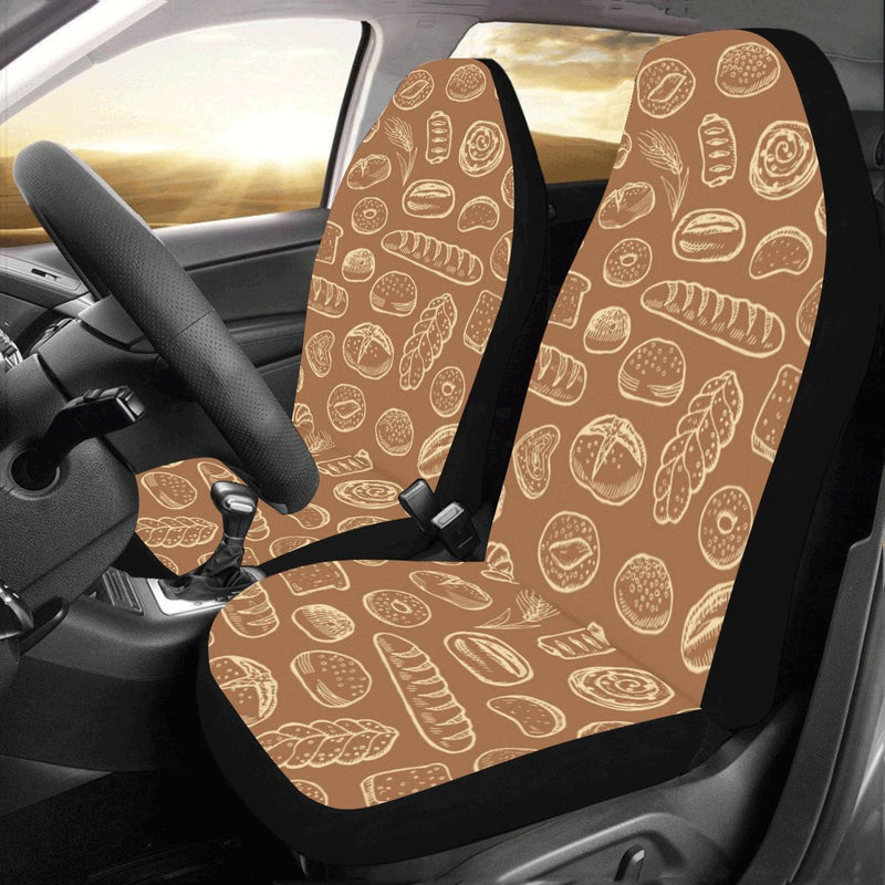 Bread Pattern Print Design 03 Car Seat Covers (Set of 2)-JORJUNE.COM