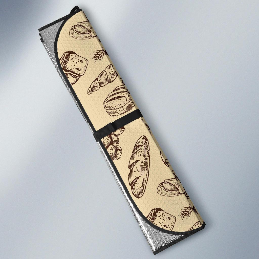 Bread Pattern Print Design 04 Car Sun Shade-JORJUNE.COM