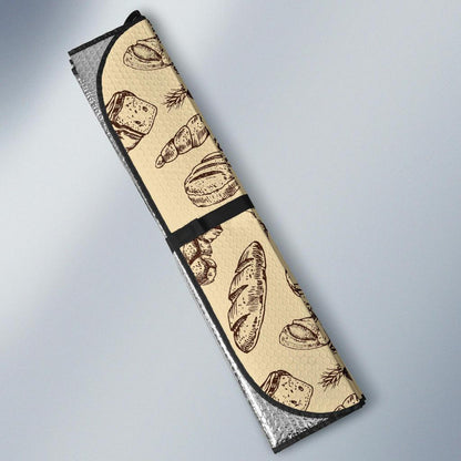 Bread Pattern Print Design 04 Car Sun Shade-JORJUNE.COM