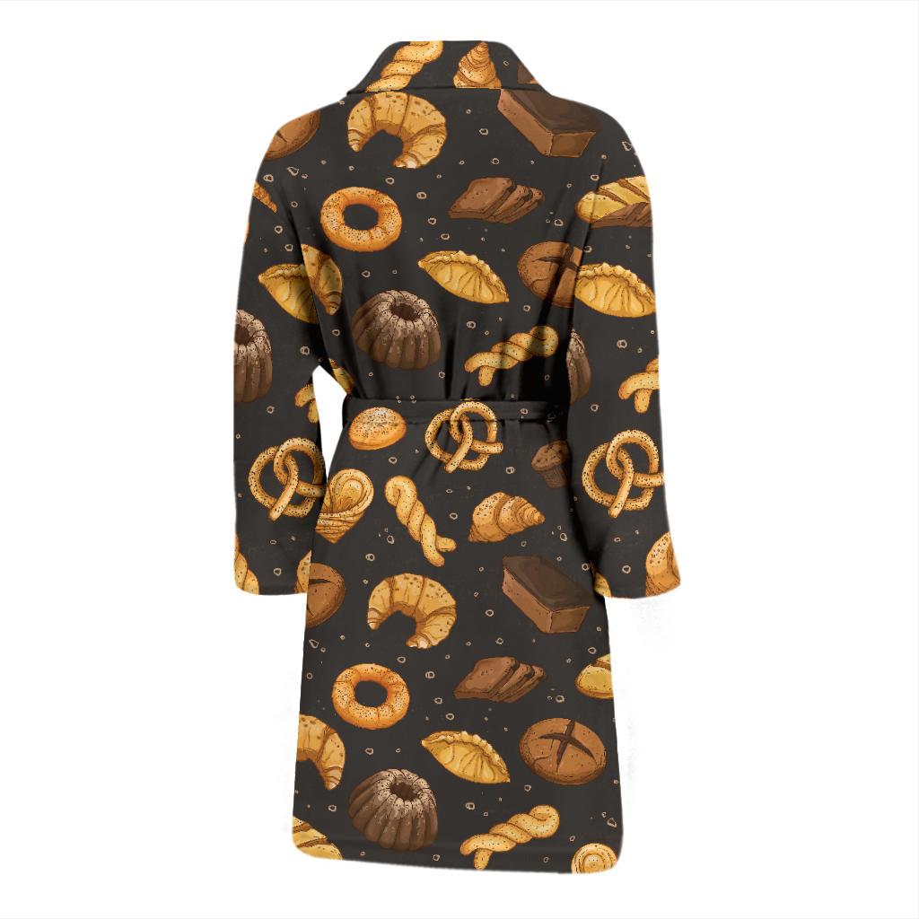 Bread Pattern Print Design 05 Men Bathrobe-JORJUNE.COM