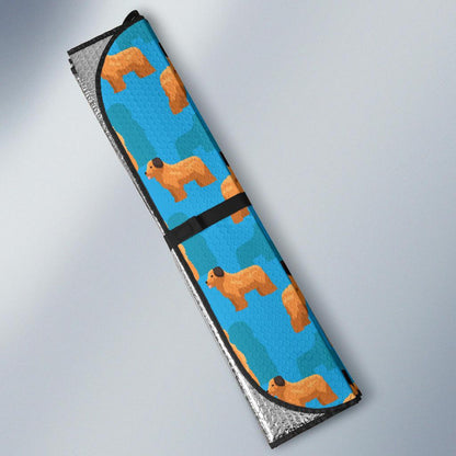 Briards Pattern Print Design 01 Car Sun Shade-JORJUNE.COM