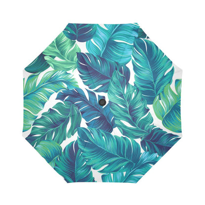 Brightness Tropical Palm Automatic Foldable Umbrella